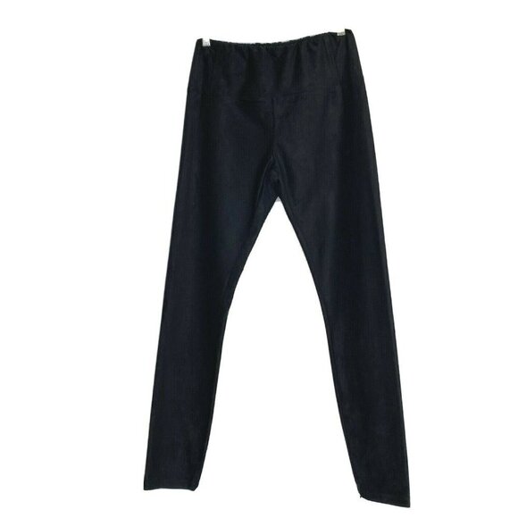 Aqua Women's size Small Pull On Elastic Waist Suede Cloth Skinny Pants Black NEW - Picture 1 of 6